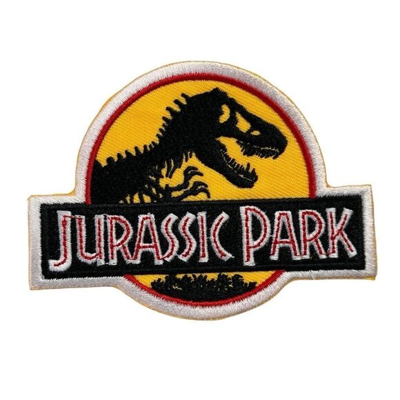 Jurassic Park Dinosaur Iron On Embroidered Patch - Picture 1 of 4